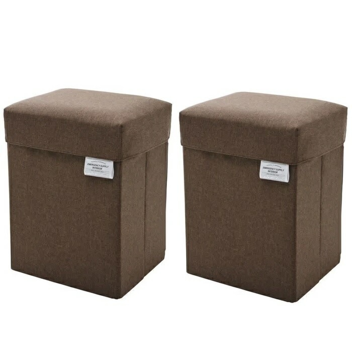 【2セット】 防災リュックになる玄関チェア ブラウン 防災グッズ リュック いす イス 椅子 腰掛け 簡易 緊急 持出し 防災対策 おすすめ コジット