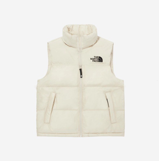 Nuptse On Ball Vest Cream Beige - 24FW