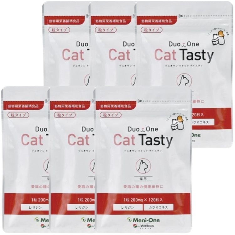 6個セット メニワン Duo One Cat Tasty 粒タイプ 120粒 デュオワン キャット テイスティ