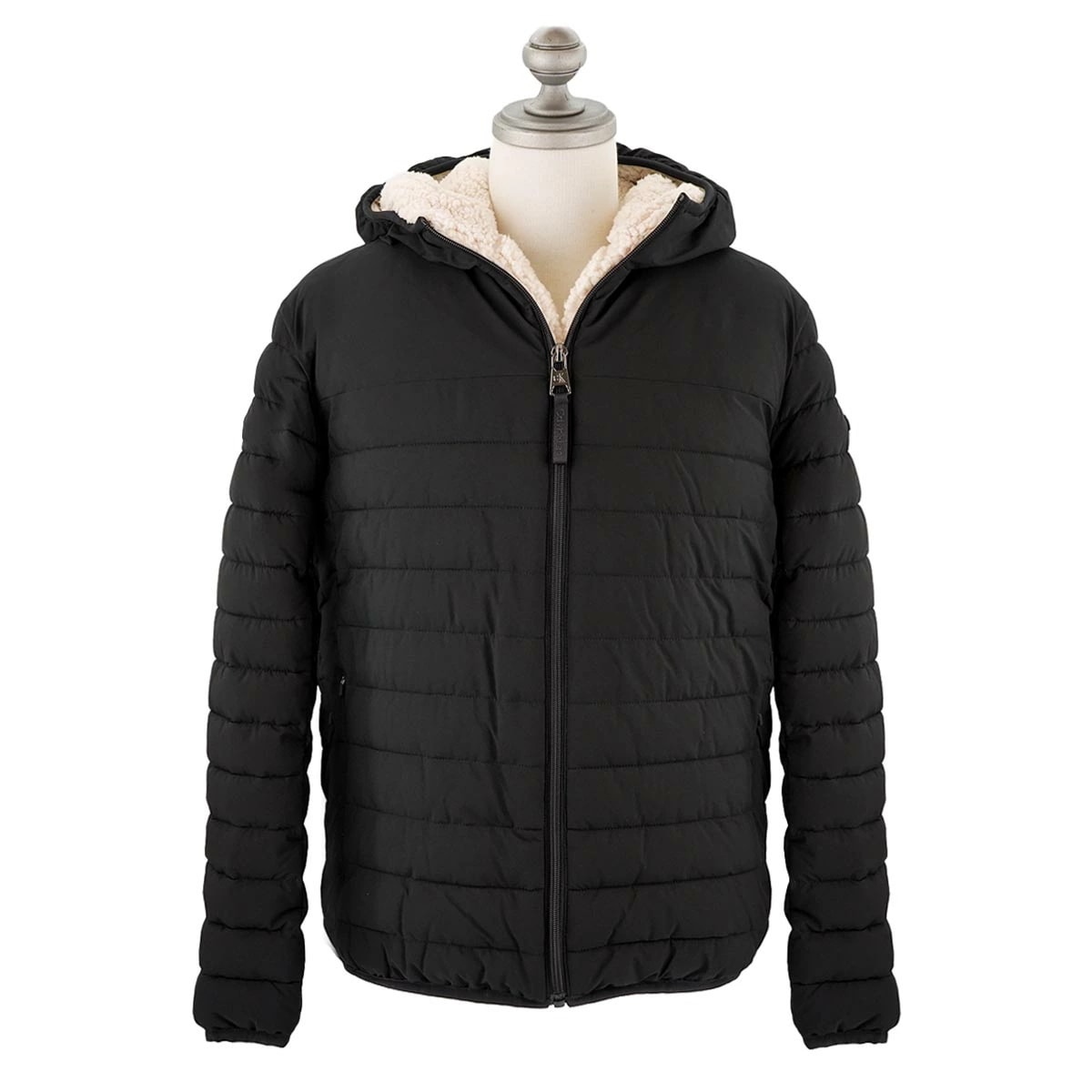 中綿ジャケット CM155780 Sherpa Lined Hooded Stretch Puffer メンズ アウター EBONY BLACK