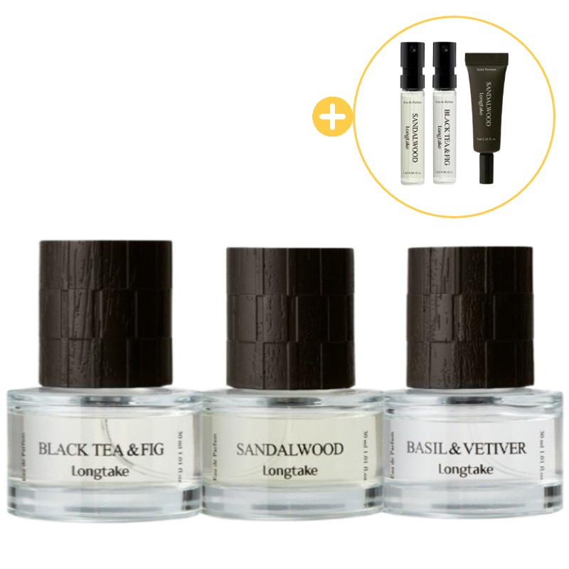 [Olive Young 企画商品] オードパルファム 30ML 3種(サンダルウッド/ブラックティー/バジル)
