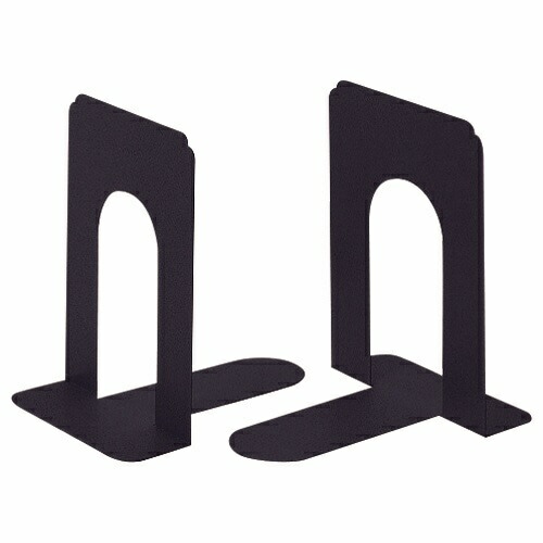 （まとめ買い）ライオン事務器 ブックエンド No.9 T型 特大 1組2枚 ブラック 223-71 [x3] 4,645円