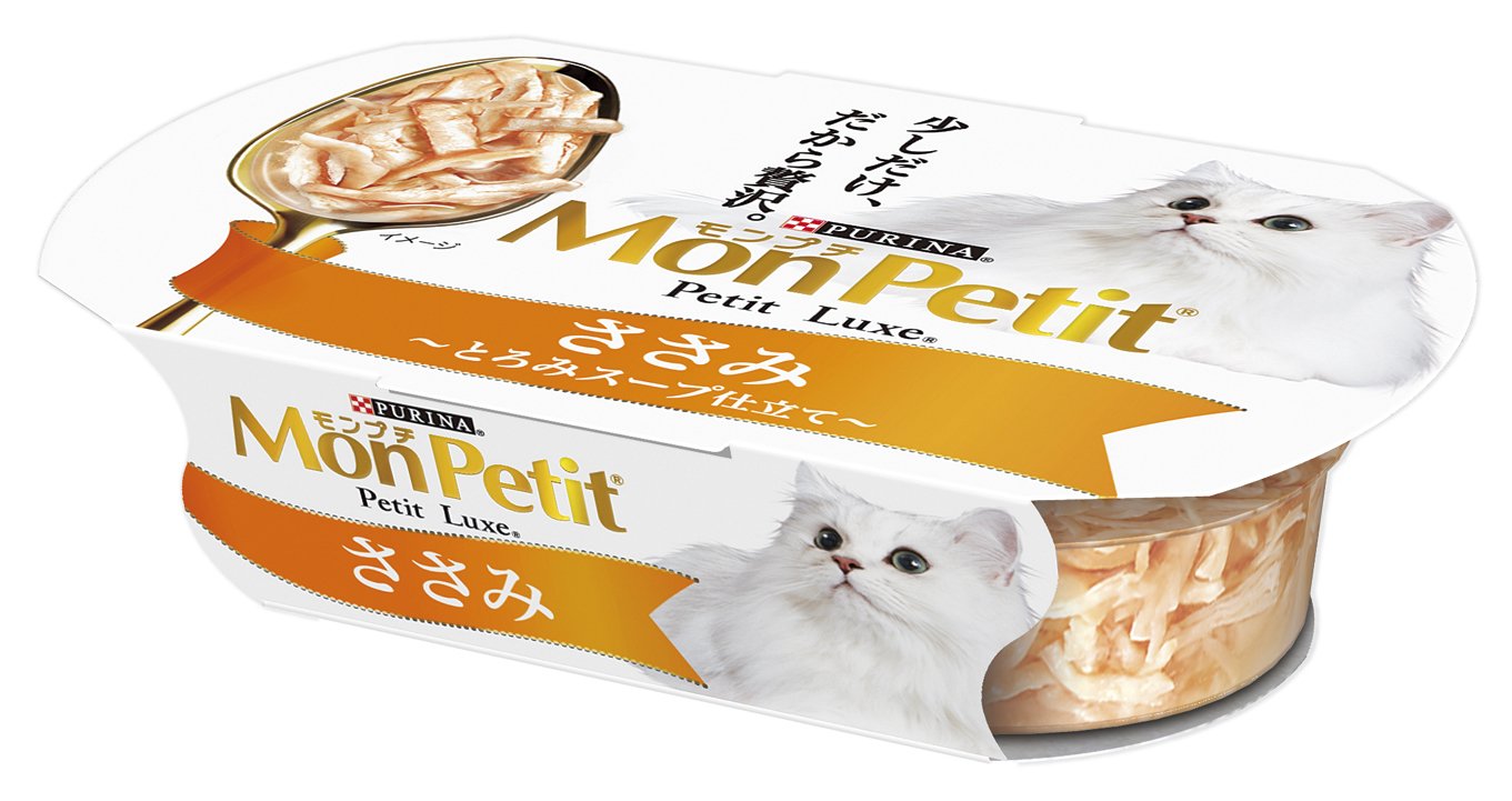 モンプチ プチリュクスカップ 成猫用 ささみ とろみスープ仕立て 57g×48個入り (ケース販売) キャットフード