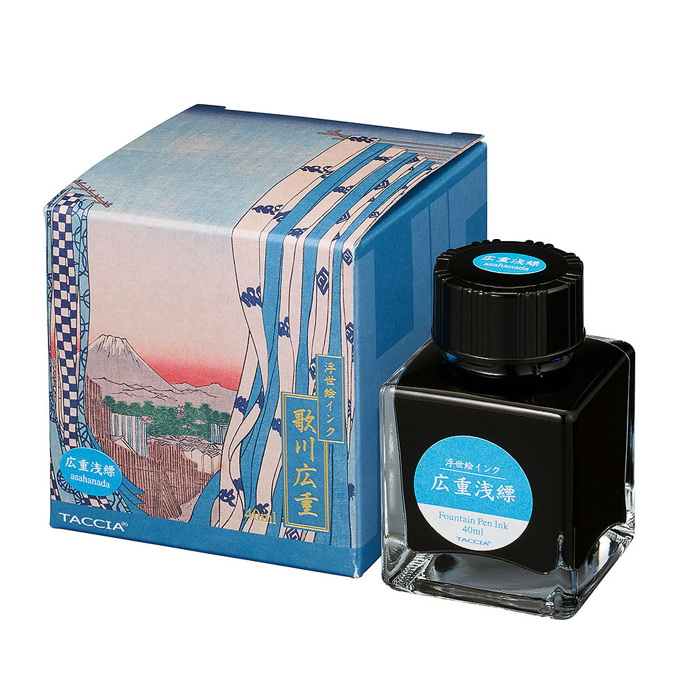 （まとめ買い）TACCIA 万年筆用インク 浮世絵インク 40ml 広重浅縹 TFPI-WD42-9 [x3]