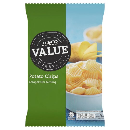 その他 Tesco Everyday Value Potato Chips 60g