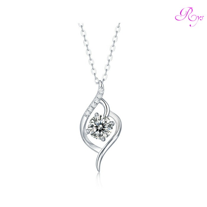【ギフト対応】 ネックレス レディース Silver925 モアッサナイト シルバーネックレス シルバー RYS 送料無料 ギフト 誕生日 プレゼント バレンタイン 彼女 妻