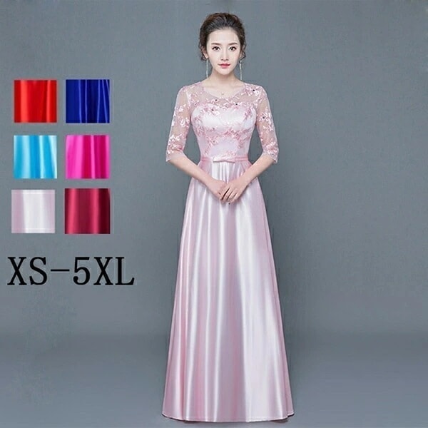 【激安開催！】ロングドレス イブニングドレス 刺繍レース 発表会 カラオケドレス 衣装30代 40代 50代 60代 パーティー ミセス 演奏会用ドレス ピアノ 合唱 披露宴 結婚式 ワインレッド ネ