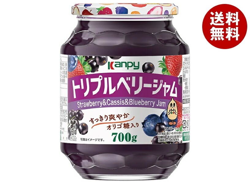 カンピー トリプルベリージャム 700g瓶×6個入×(2ケース)