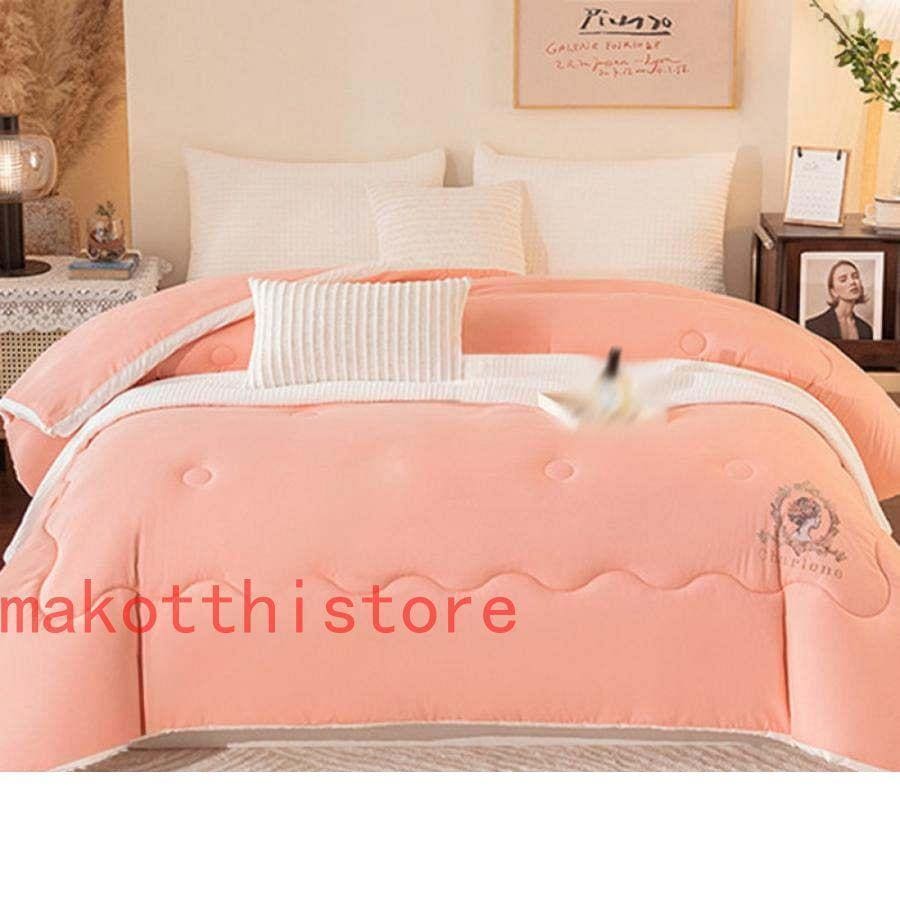 肌掛け布団 シングル 夏用 フリル 夏ふとん キルトケット 掛け布団 掛けふとん 冷房対策 洗える 柔らかい肌触り かわいい おしゃれ ふわふわ 軽い 抗菌 防臭