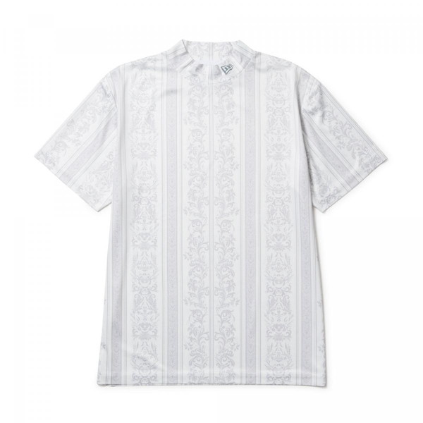 ニューエラ NEW ERA 半袖 鹿の子 ミッドネック Tシャツ Bandana All Over ホワイト ゴルフ 14391502