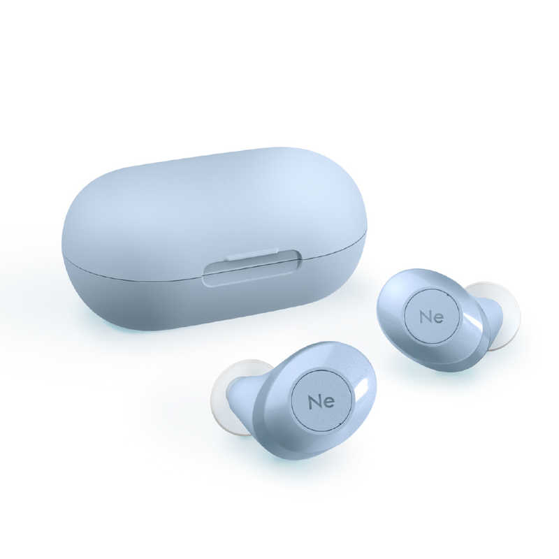 ラディウス　完全ワイヤレスイヤホン Blue Gray ［リモコン・マイク対応 /ワイヤレス(左右分離) /Bluetooth］　HP-T70BTB