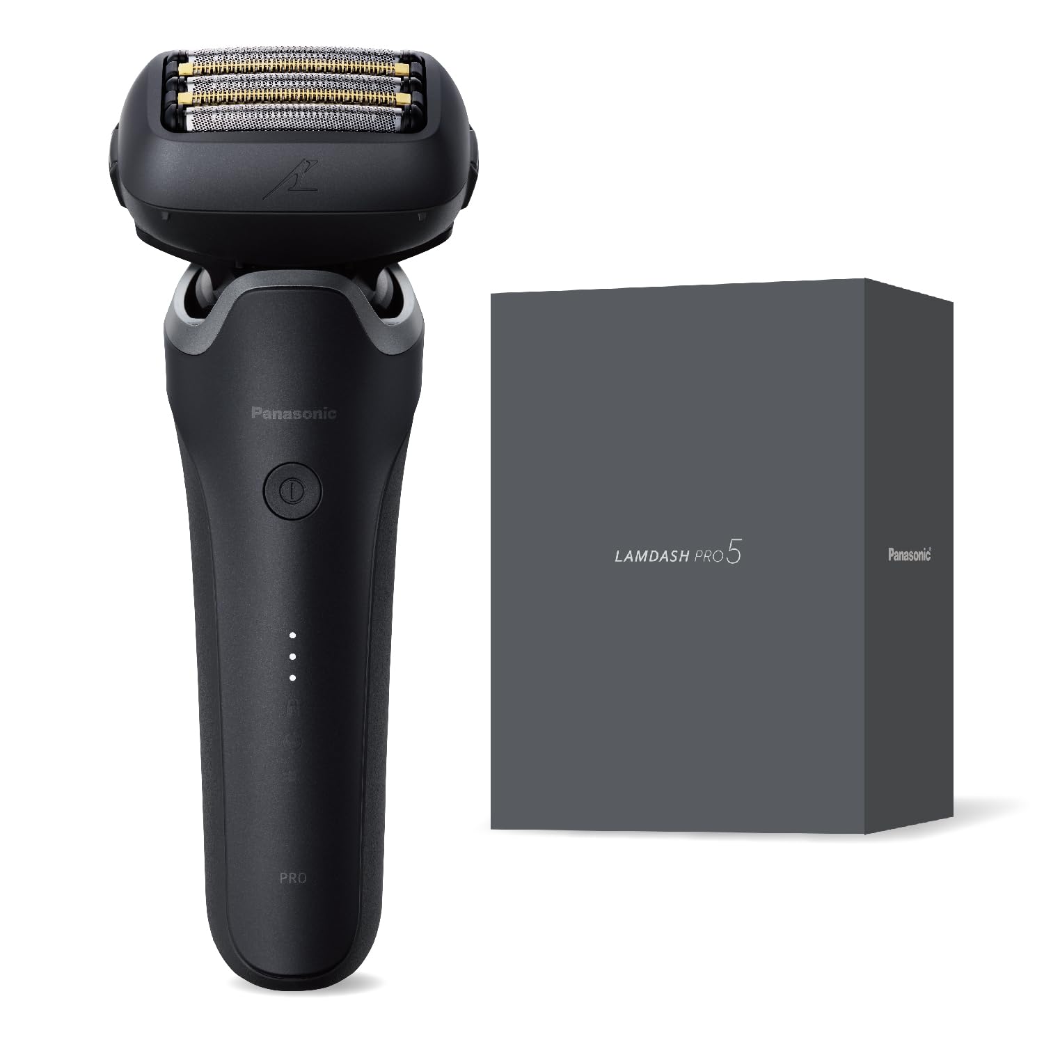 パナソニック メンズ シェーバー ラムダッシュ PRO 5枚刃 電動 髭剃り ラムダッシュAI ACアダプター充電 ES-L551D-K マットブラック