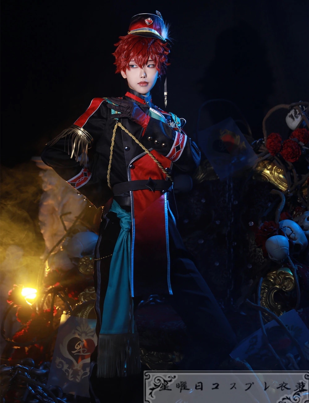 ES あんさんぶるスターズ ALKALOID Fantasyトランプ in UNDERLAND 風早巽 白鳥藍良 礼瀬マヨイ 天城一彩 コスプレ衣装 コスチューム ハロウィン 装服 仮装