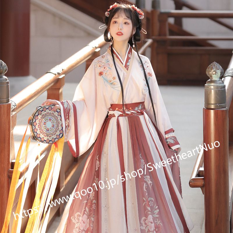 新型明制漢服女性冬オリジナル国風年越しカーディガンジャケット漢要素改良古装馬面スカート 6,497円