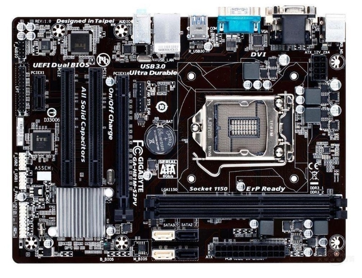 GIGABYTE GA-H81M-S2PV LGA 1150 Intel H81 SATA 6Gb/s USB 3.0 Micro ATX Intel Motherboard