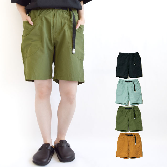 ゴースローキャラバン パンツ N/C脇ポケショーツ ショートパンツ メンズ レディース ユニセックス 春 夏 秋 綿 ポリエステル M-XL 全4色　320223