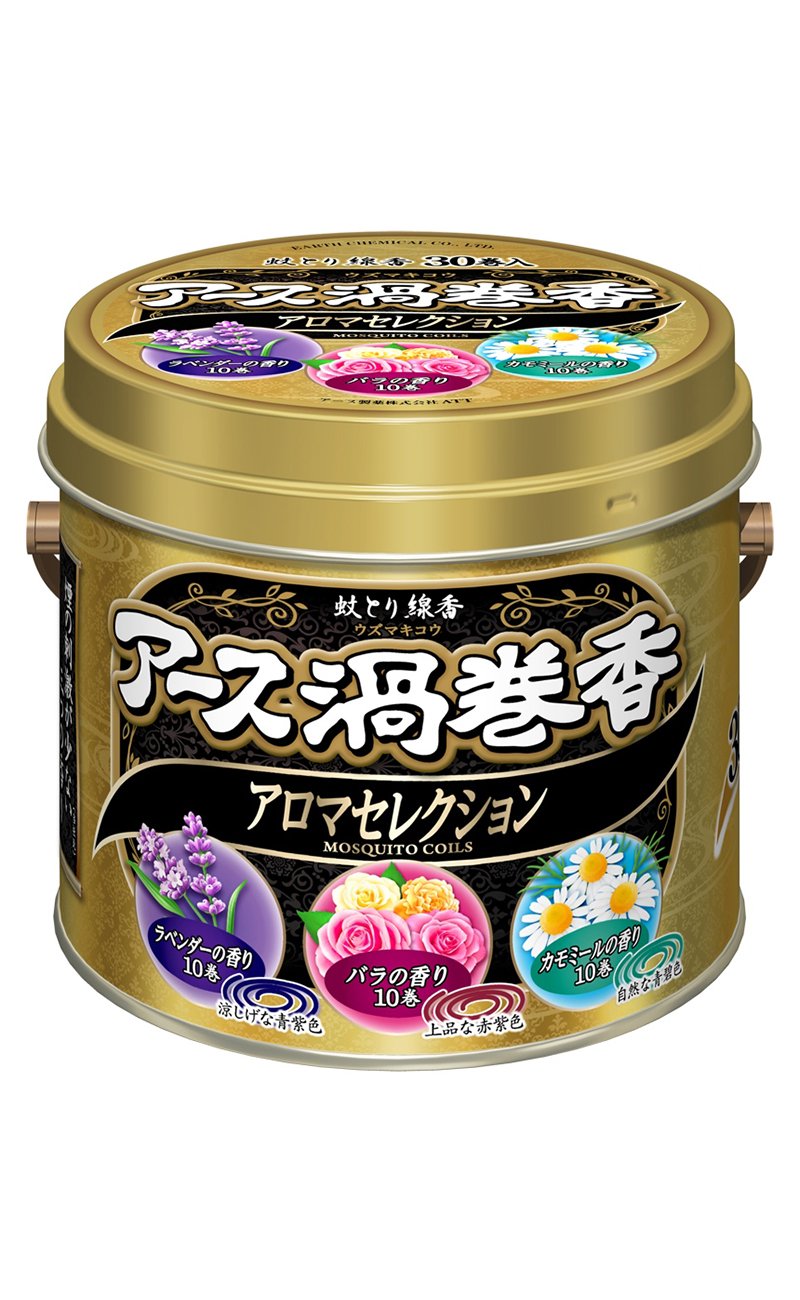 アース渦巻香 蚊取り線香 アロマセレクション [30巻缶入]
