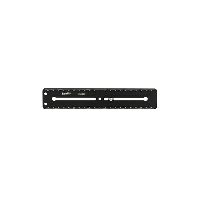 Haoge 220mm 多目的 ロング クイックリリースエクステンダーレール スライディングプレート カメラ三脚用 ボールヘッドクランプ ベンロ アルカ スイス サンウェイフォト用