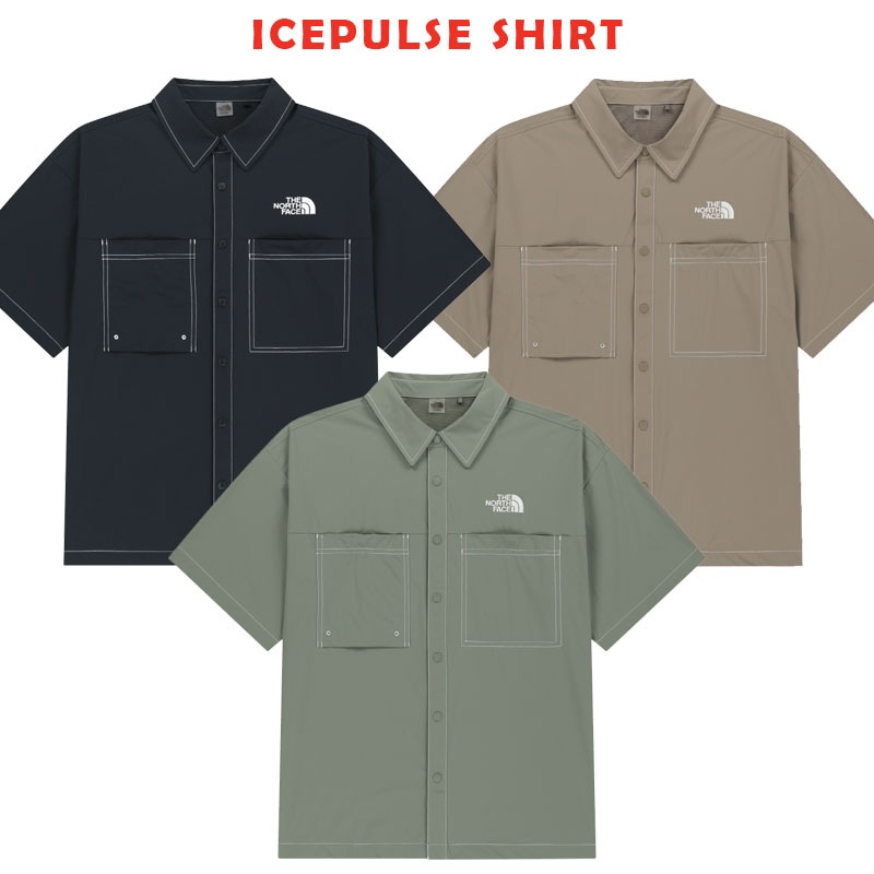 韓国正規品保証 関税負担なしNH8SS01J ICEPULSE SHIRTデイリー 基本 着装 男子 女子 人気 韓国 ファッション 男女共用 アウトドア