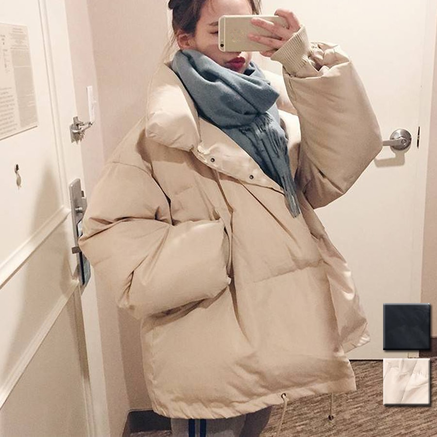 中綿ジャケット 中綿ブルゾン 中綿コート ショート丈 ダウンジャケット風 フェイクダウン 大人 軽量