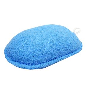 (120個セット) ボディスポンジ お風呂グッズ 約幅9.5cm ブルー ヒモ付 nice feeling ヘチマボール 浴室 風呂 バスグッズ