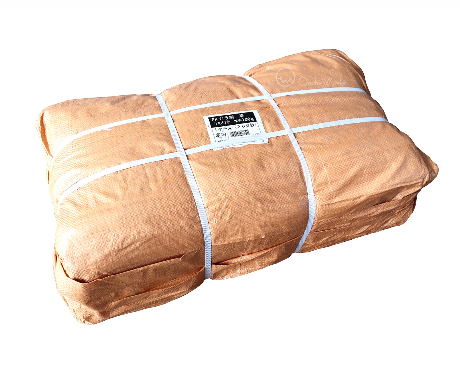 ガラ袋 厚手 60cmｘ90cm 200枚入り 重量100ｇ/枚 ベージュ 強力ガラ袋