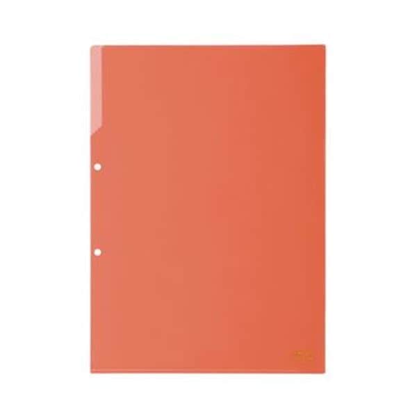 （まとめ）コクヨ クリヤーホルダー（2穴あき・カラー）A4 赤 フ-750R 1セット（50枚）(×3セット)