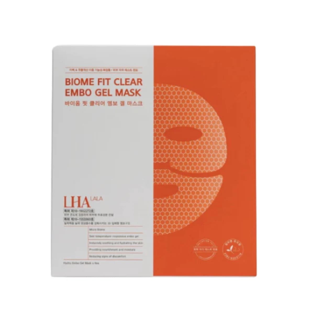 [国内正規品]ララピール フィル バイオムフィットクリアゲルマスク 4枚入り 満たすピーリング 韓国 LHA リボヒドロキシ酸 第4世代ピーリング カプリロイル サリチル酸