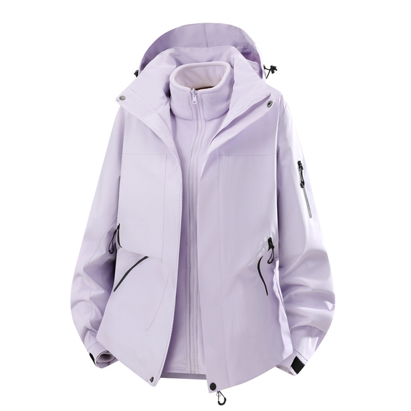 2025年秋冬新作 カップル向け 3in1 ツーピース ウィンドブレーカーセット 男女兼用 新国家基準 ホワイトダックダウン90%