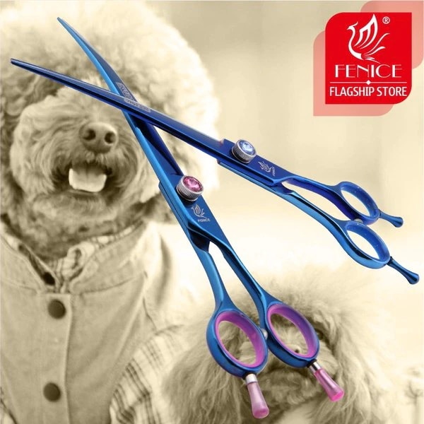 Fenice Professional Japan 440c 7.5 8.0インチペットハサミ用犬用 7 point 5 inch