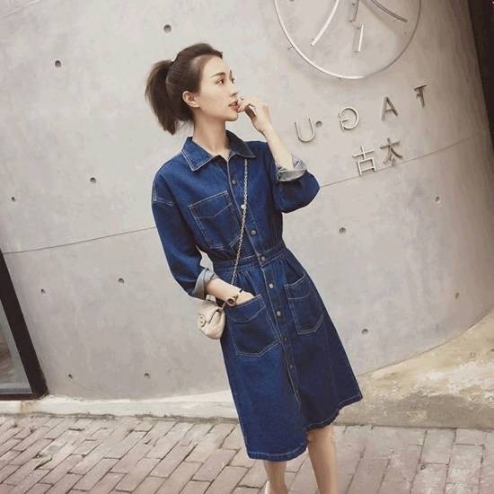 デニムワンピース デニムワンピ レディースカジュアル デニム 長袖 シャツ ワンピース ひざ丈 ワンピ 大きいサイズ 韓国 トレンド 春新作 デニムワンピース デニムワンピ レディースカジュアル デニム 長袖 シャツ ワンピース ひざ丈 ワンピ 大きいサイズ 韓国 トレンド 春新作