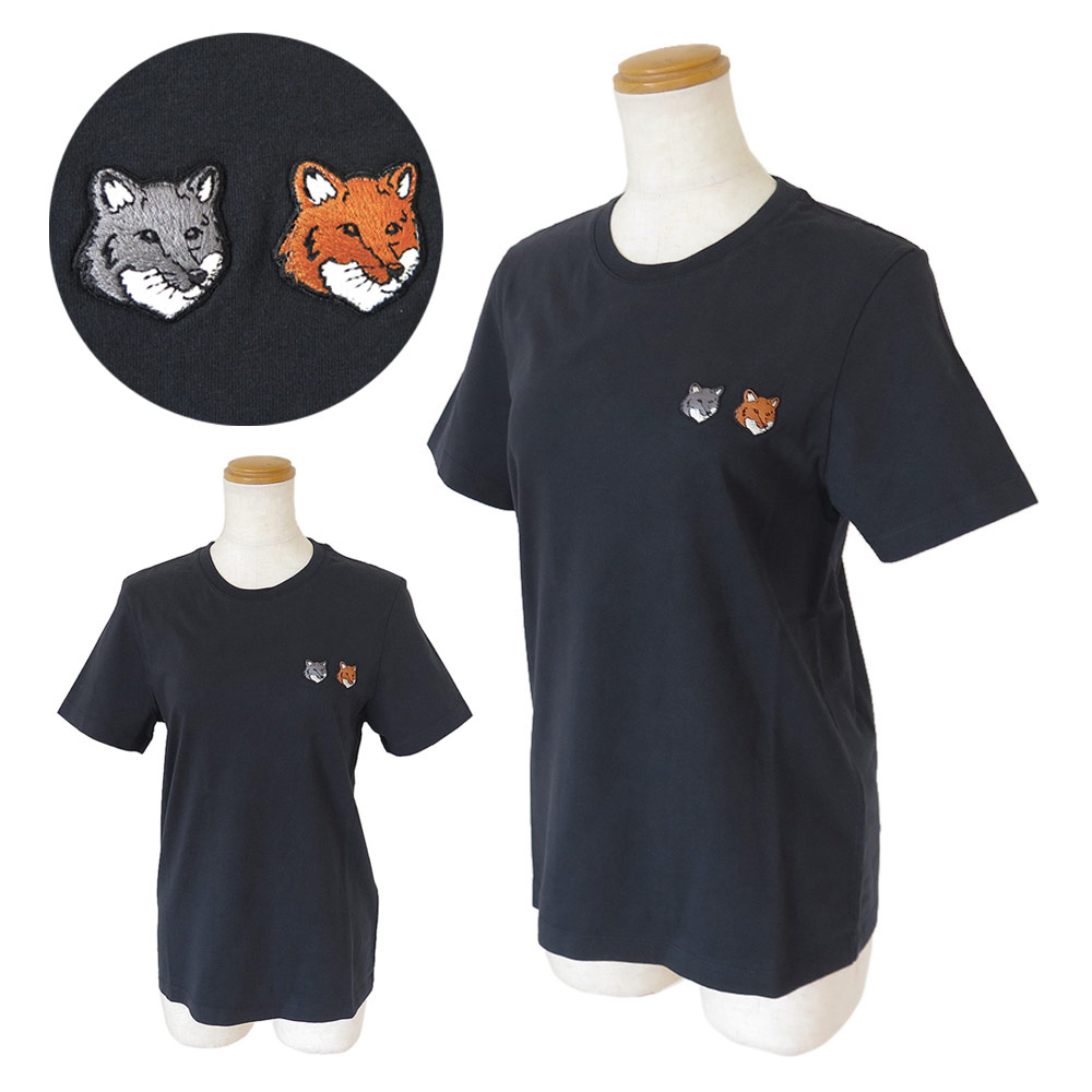 Tシャツ 半袖 レディース ダブル ボールド フォックスヘッド トップス アンスラサイト OW011CFKJ0008 P190 2025年秋冬新作