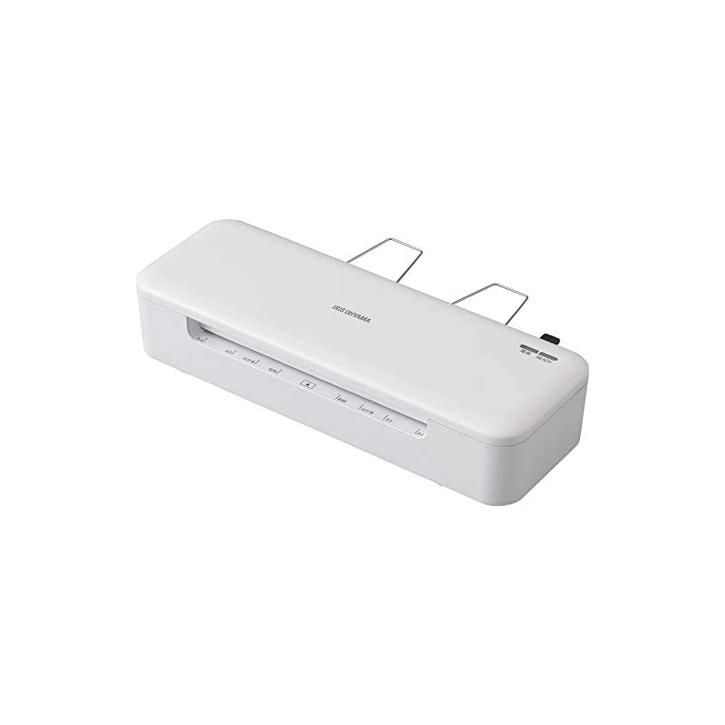 【即納】アイリスオーヤマ ラミネーター A4対応 150μm ウォームアップ時間35秒 波打ち防止 リバース機能付き ホワイト HSL-A42-W