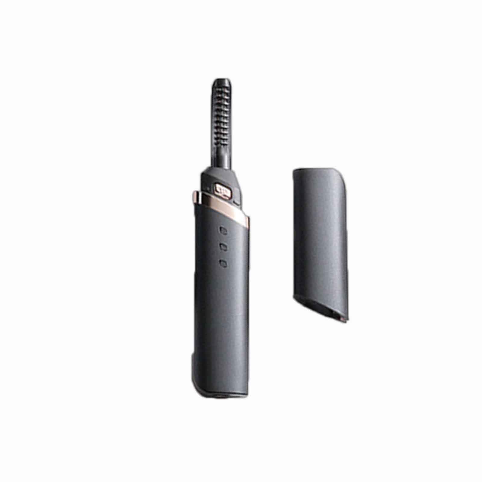 アイラッシュカーラーホットまつ毛カーラーくし付きビューラーミニ USB充電式 3段階の温度調節 (143x23mm black)