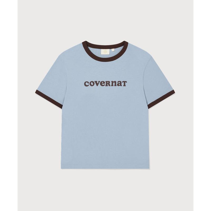 ウーマン クーパーロゴ リンガー Tシャツ ダスティブルー CO2602ST73 DU