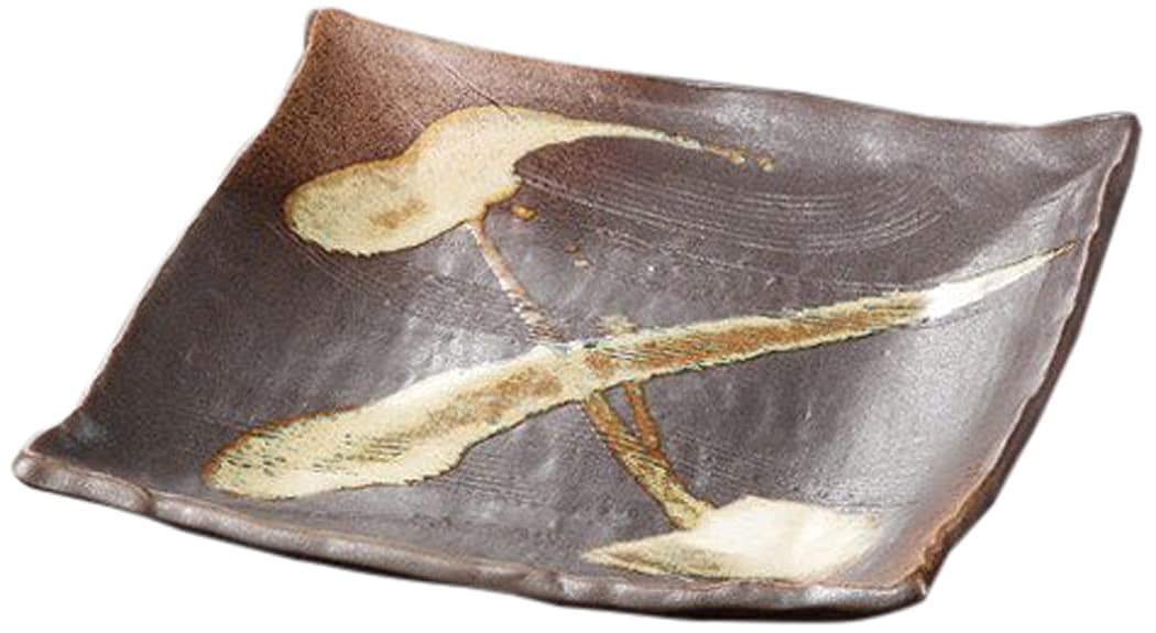 5個セットクシメ白流し 正角大皿 [ 25 x 5.3cm 1130g ] 【 特選盛込皿 】 【 料亭 旅館 和食器 飲食店 業務用 】