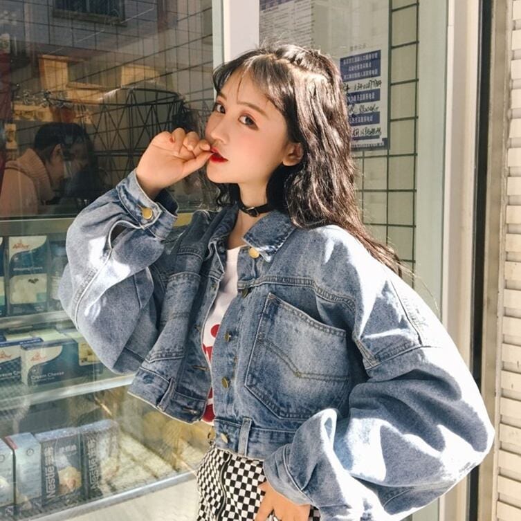 デニムジャケット ショート デニム ジャケット l