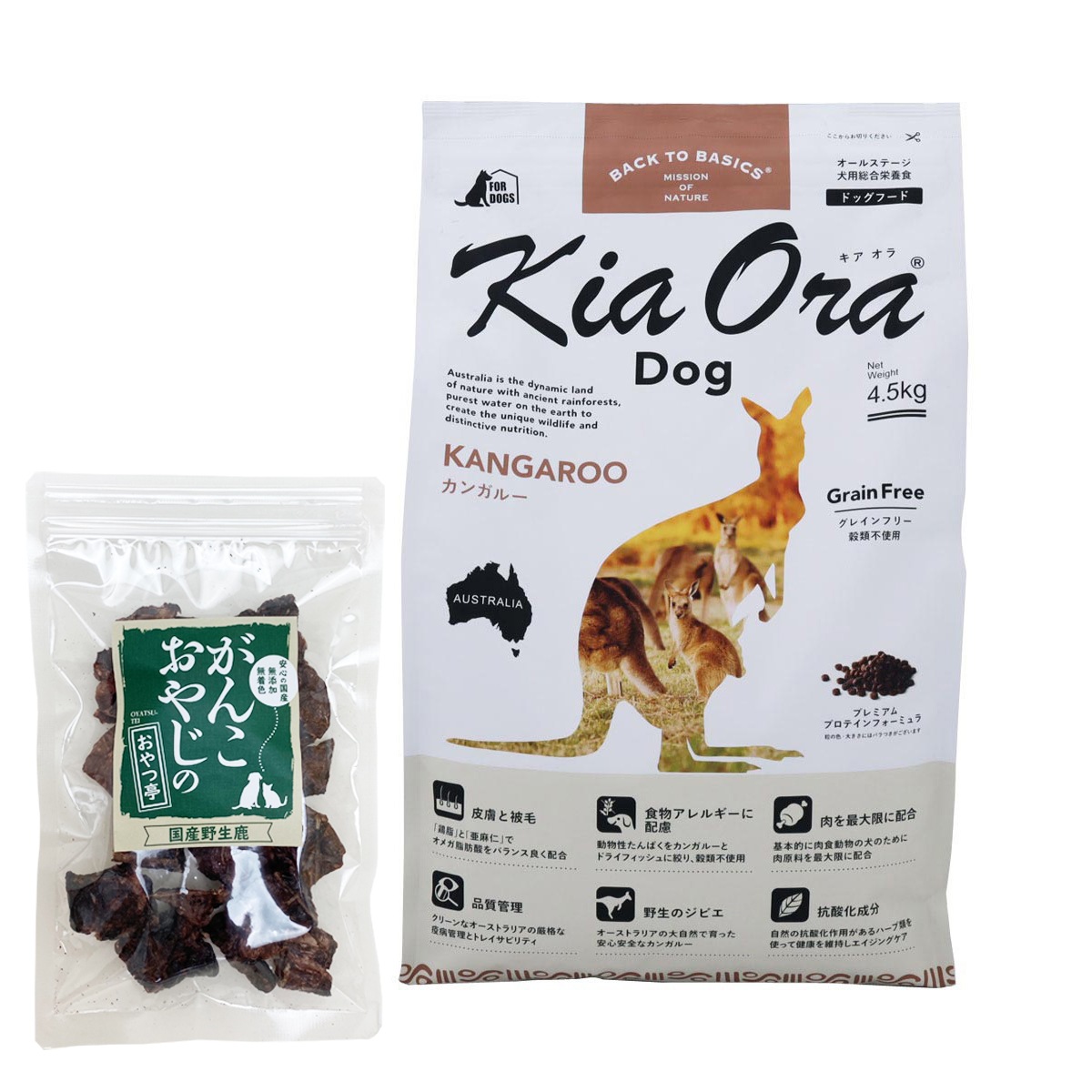 ドッグフード カンガルー 4.5kg【国産鹿ラング15g付き】