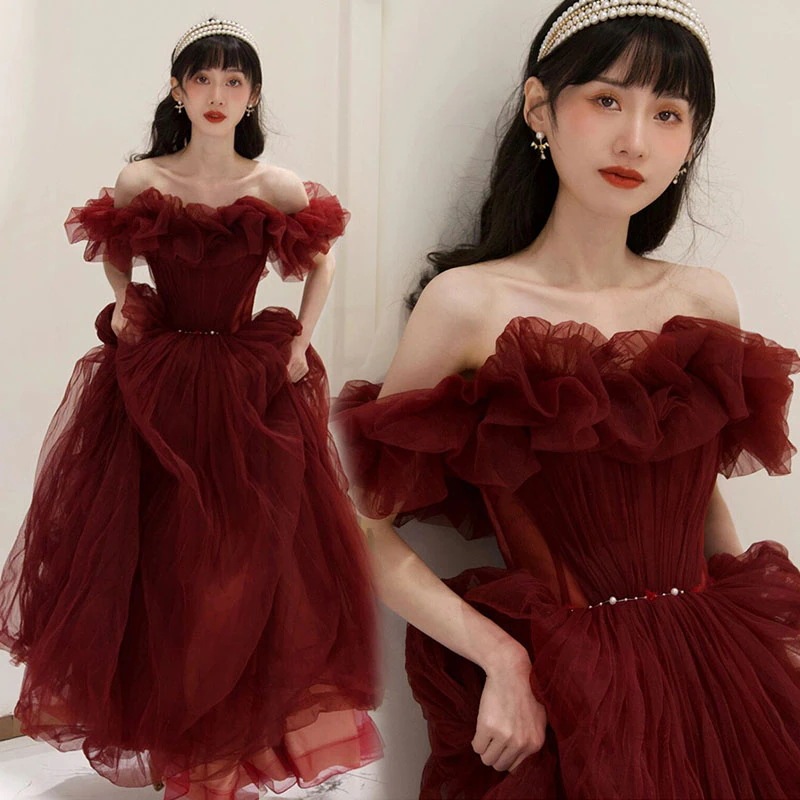 綺麗 レッドドレス パーティー フォーマル 赤 イブニングドレス 演奏会 ウェディング 発表会 成人式 二次会 お呼ばれ ロングドレス オーダーメイド メガ割