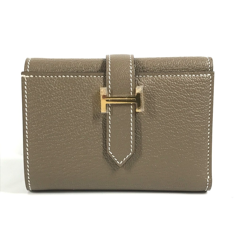 3つ折り財布 ベアン コンビネ コンパクトウォレット 財布 シェーブル ゴールド金具 236,500円