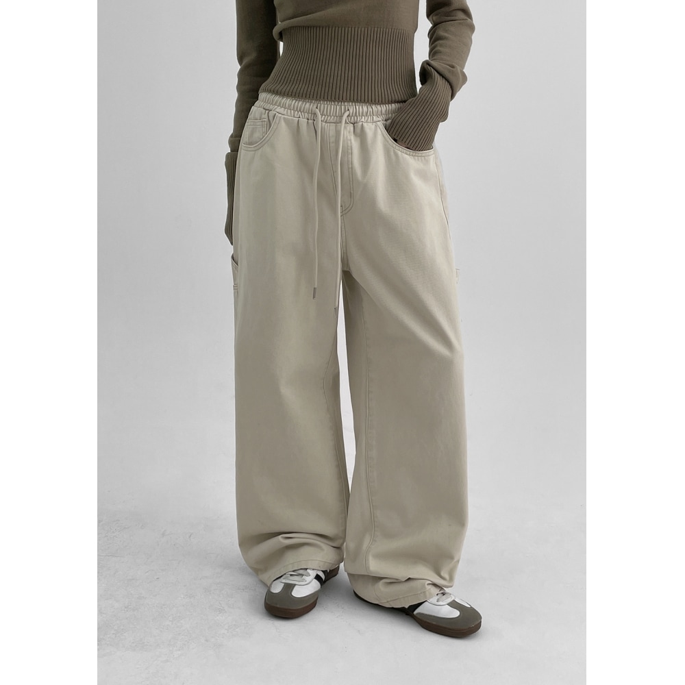 ブラックアップ [春新品] [MADE] ネオカーペンダーバンディングコットンパンツ