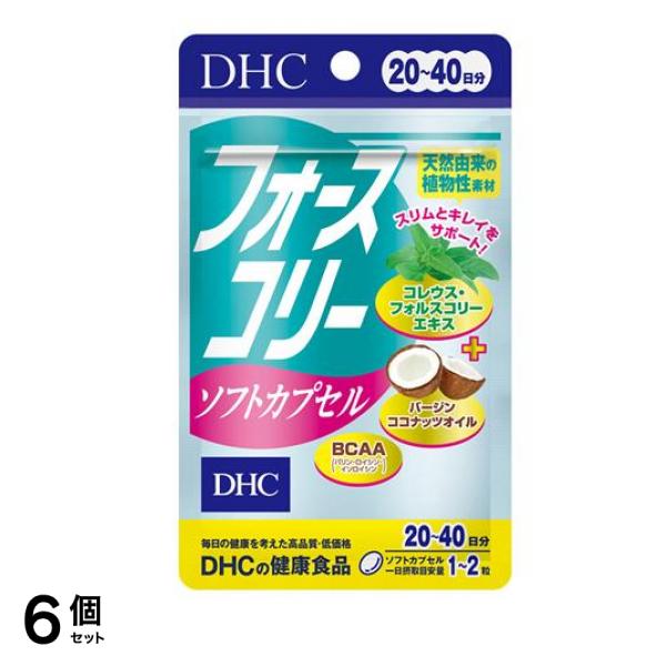 DHCの健康食品 フォースコリーソフトカプセル 20～40日分 40粒 6個セット