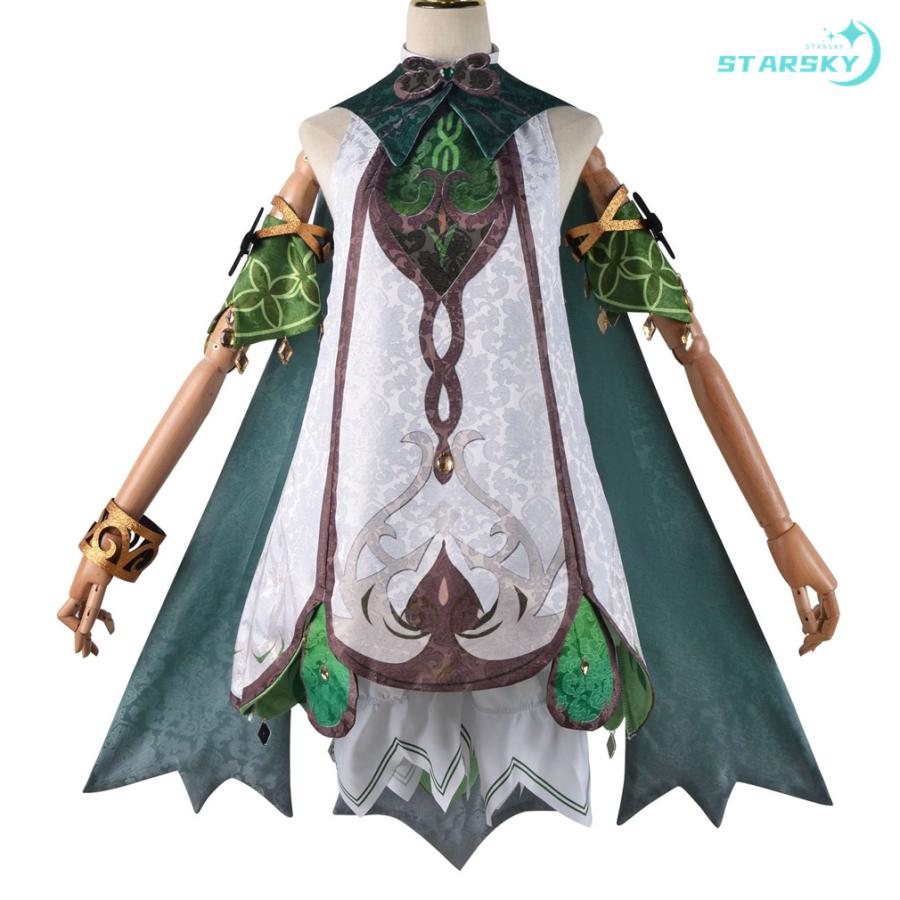工場直販 急速出荷 原神 げんしん genshin　ナヒーダ　草神 風　コスプレ衣装　鞄　ウィッグ追加可能　コスプレ服　コスチューム　服 ハロウィン イベント
