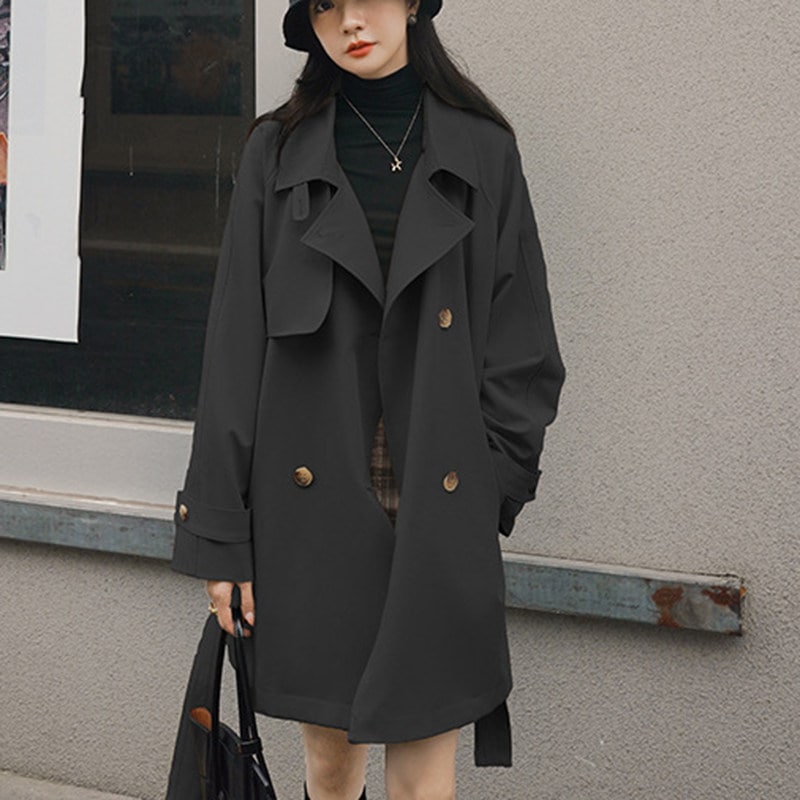 トレンチコート オフィス カジュアル OL レディース ロング ロングコート アウター 春 秋コート 上着 ファッション ジャケット スプリングコート 着痩せ 体型カバー 大きいサイズ ブレザー テー