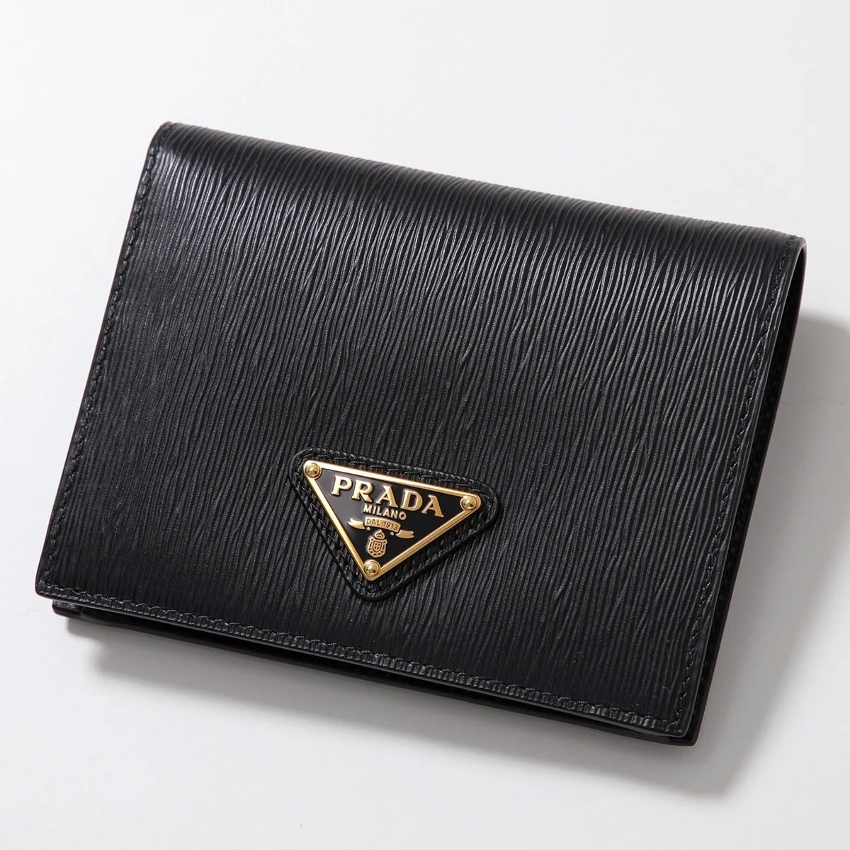PRADA プラダ 二つ折り財布 1MV204 2DDU レディース ウォレット VITELLO MOVE ヴィッテロ ムーブレザー トライアングルロゴ ミニ財布 F0002/NERO