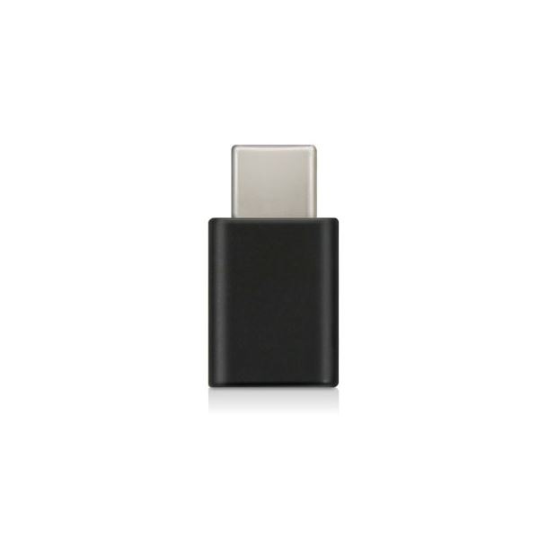 (まとめ)エレコム スマートフォン用USB変換アダプタ/USB(microBメス)-USB(Cオス)/ブラック MPA-MBFCMADNBK(×5セット)