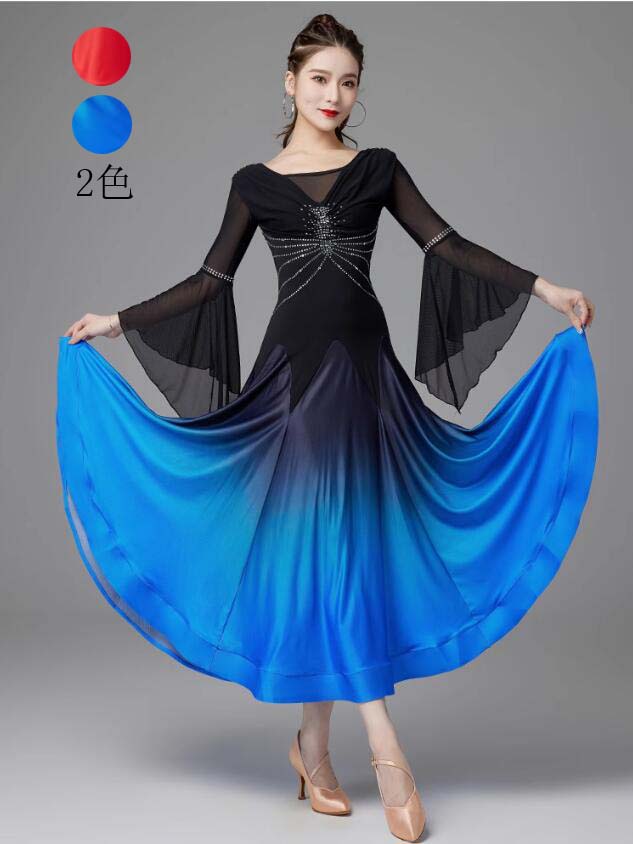 高品質保証ステージ衣装 ゴージャス 社交ダンス 競技用のドレス 高級感 社交ダンスドレス ラテンダンスドレス モダンドレス 社交ダンス衣装 ドレス 練習着 スタンダードドレス モダン衣装 ダンスウェア