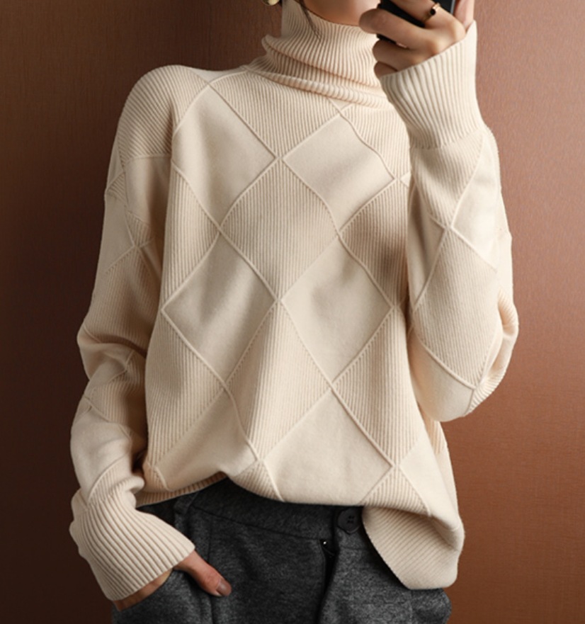 トップス ワンピース デート モテアイテム ニットソー セーター 長袖 タートルネック 可愛い きれいめ 上品 おしゃれ かっこいい 可愛い ラブリー キュート ガーリー クール モード系