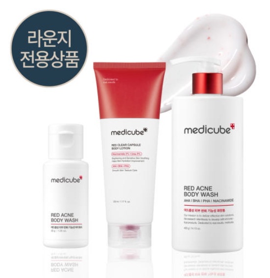 ボディウォッシュ 400ml ボディカプセルローション 230ml (+ボディウォッシュミニおまけ) No.1 トラブルボディウォッシュ にきび性肌に使用 /ニキビ特化 レッドトラブルカプセル配合 /