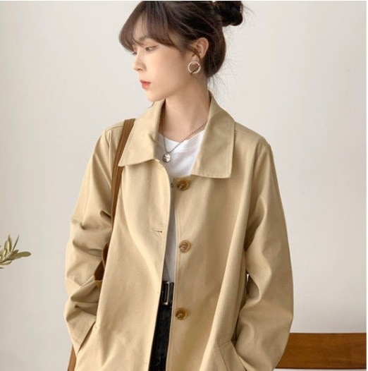 薄手ロングコート 春秋アウター ウインドブレーカー アウター コート ジャケット シャンパー 上着 ロングコート ロング ロング丈 袖あり 長袖 Vネック 襟付き スリム 細身 Aライン スマート